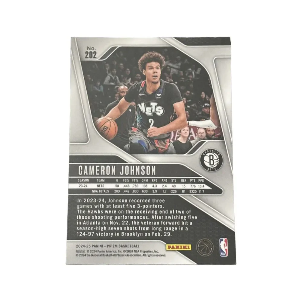 2024-25 Panini Prizm Cameron Johnson Choice Prizm Basketball card /49 #202